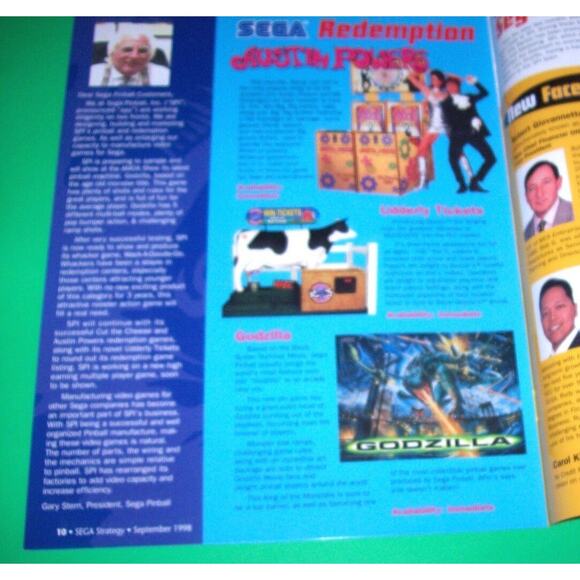 Sega Strategy Magazine Jurassic Park Star Wars Retro Video Arcade Games Godzilla - Picture 3 of 7